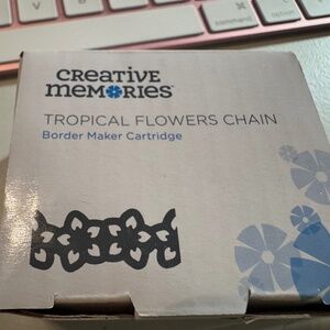 Creative Memories Tropical Flowers Chain Border Maker Cartridge BMC NIB